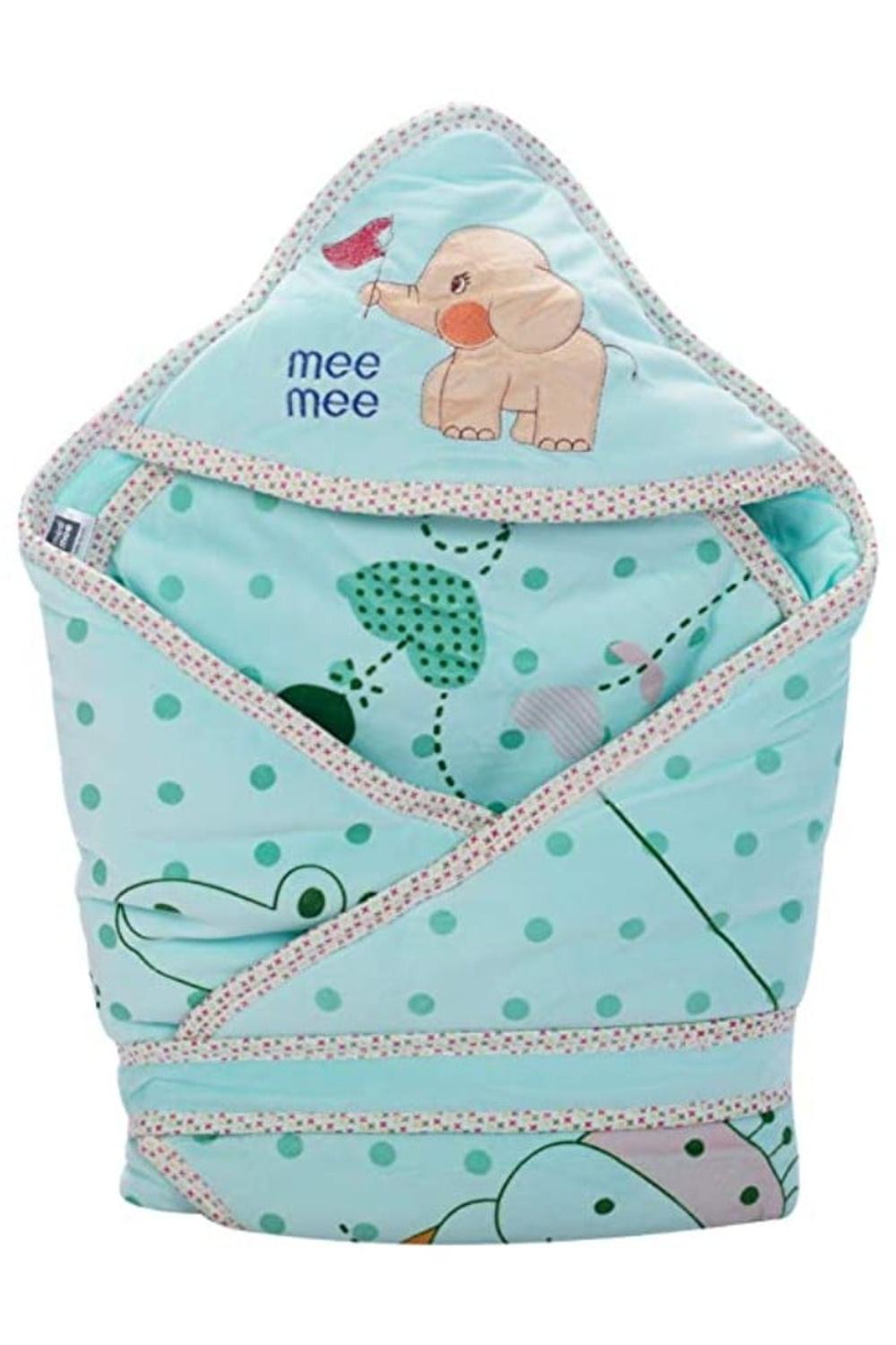 Mee Mee Baby Wrapper with Hood (Green)